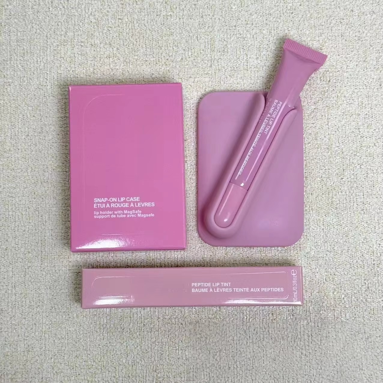 Porte-rouge à lèvres rose