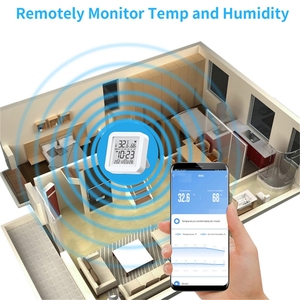 TH06 дистанционное управление через приложение Tuya Smart Home Wifi цифровой датчик температуры и влажности для дома - Product Image 5
