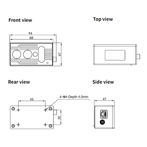 Sensor de visión AI para robots comerciales AGV robot Sensor de sistema de visión para navegación - Product Image 5