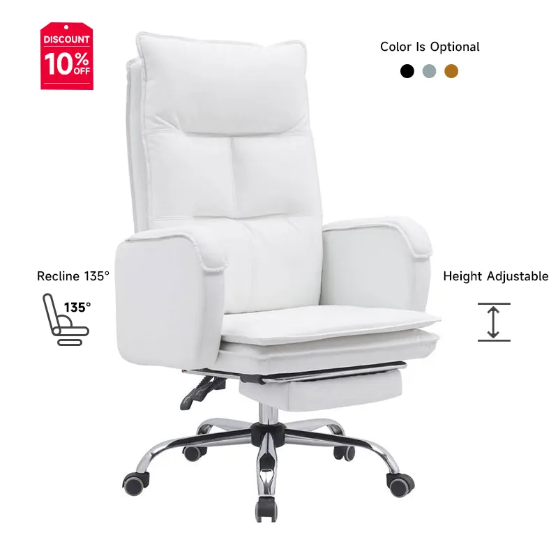 כיסא אירופה כיסא מנהלים מתקפל ניהולי גב גבוה כסאות משרדיים עם משענת רגל