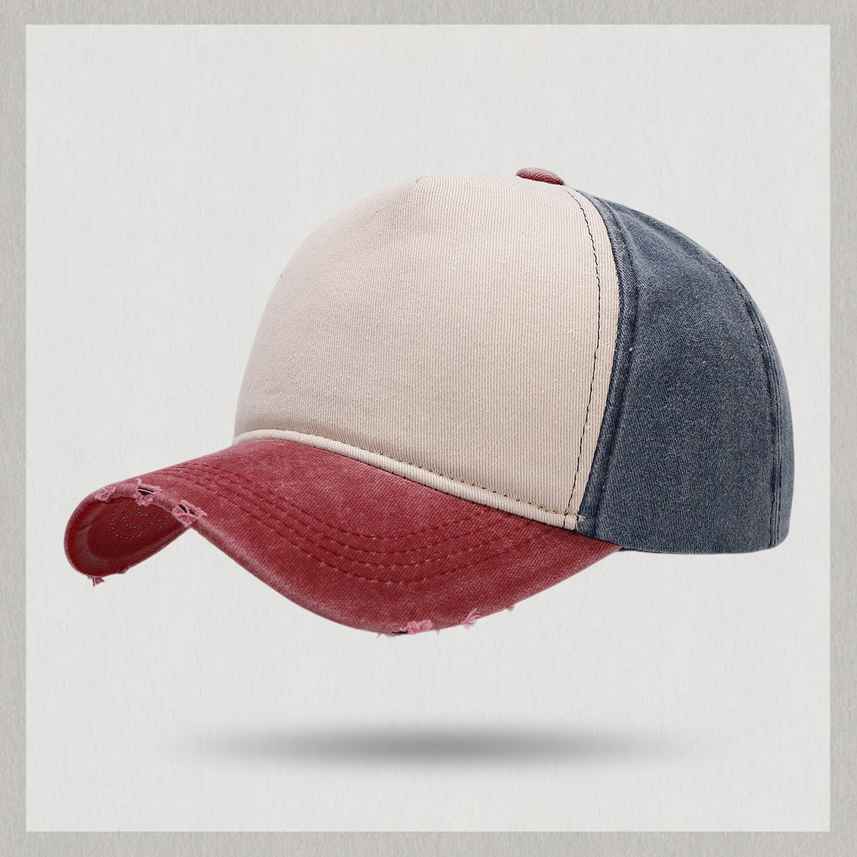 Wine red and navy blue