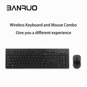 カスタムアラビアスペインAZERTYコンピュータキーボード人間工学に基づいた膜キーボードワイヤレスキーボードとマウスデスクトップラップトップPC用 - Product Image 5