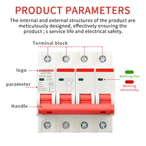 เบรกเกอร์วงจรกระจาย2P-125A สุภาพสลับเบรกเกอร์ขนาดเล็ก - Product Image 2