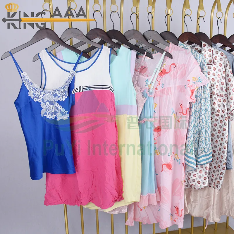 قمصان نوم KINGAAA ، ملابس نسائية ، للنساء, ملابس نسائية للنوم ، ملابس مستعملة ، حزمة سائبة من تايلاند ، بيع بالجملة ، ملابس نسائية مستعملة