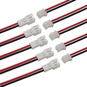 20ซม. JST PH 2.0 2.0มม. ขั้วต่อสาย2ขาตัวผู้ตัวเมียหัวเสียบ Micro JST pH 2 P ปลั๊กแจ็คขั้วต่อสายไฟ - Product Image 1