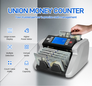 UNION C15 Contador de billetes de papel portátil Máquinas de conteo MG Detectores UV Banco Dinero Moneda Conteo de efectivo Contador de billetes - Product Image 2
