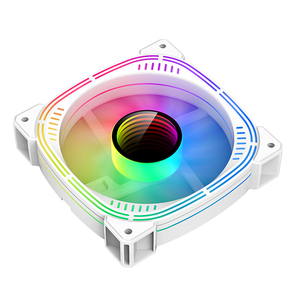 Ventilador RX-121 RGB para ordenador de juegos, Enfriador de refrigeración de ordenador, con carcasa PWM, color negro/blanco, nuevo - Product Image 4