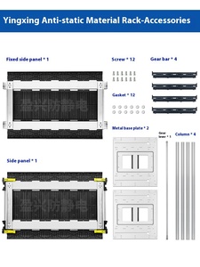 Factory Anti-<strong>Static</strong> <strong>Loading</strong> Unloading Rack Self-Operated SMT Upper Lower Plate Machine Stacking Racks Shelves Frame - Product Image 3