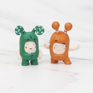 おもちゃ人形ギフト用の6つのかわいいPVCアクションフィギュアアニメ漫画Oddbods収集可能なモデルのセット