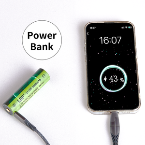 Botón LBF Top 21700 3,7 V 5000mAh Batería recargable de iones de litio Tipo-C Batería de entrada/salida de 3,6 V para faros de linterna - Product Image 3