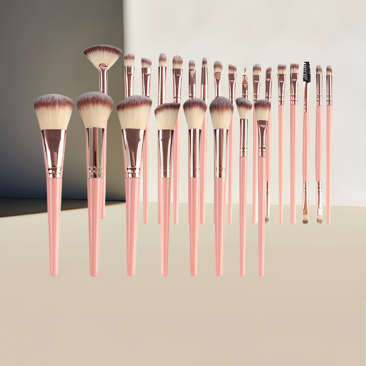 25 pink makeup brushes