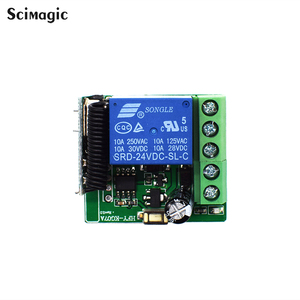 Drahtloser Fernbedienung schalter DC 12V 24V 10A 1CH Relais empfänger modul und HF-Sender 433 MHz Fernbedienungen