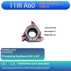 <span class=keywords><strong>CNC</strong></span> из нержавеющей стали PVD резьбовые фрезерные Вставки специальные внутренние и внешние 11Ir/16Ir/Er Ag55/60 градусов резьбовые вставки - Product Image 6