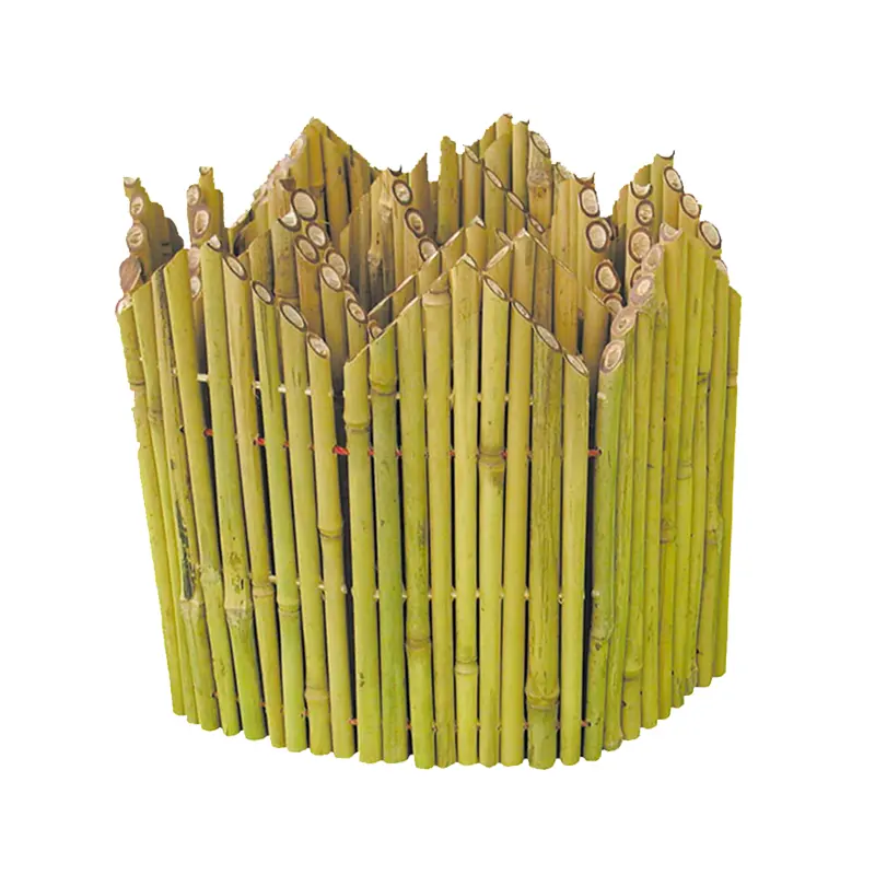 Palos de bambú para valla de jardín natural, paneles de caña de madera de bambú enrollados, en venta