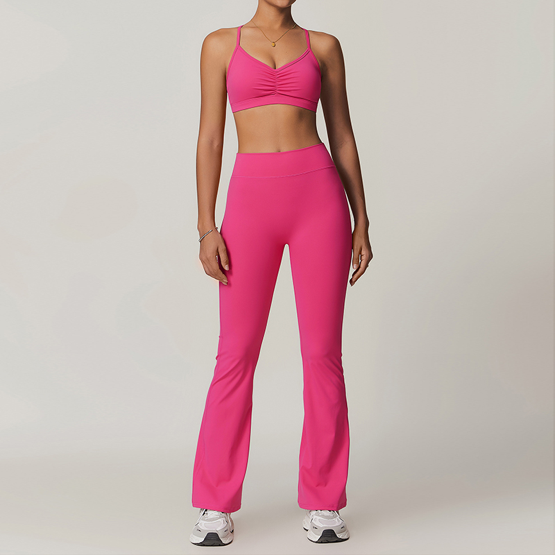 Pink bra&Bell-Bottoms