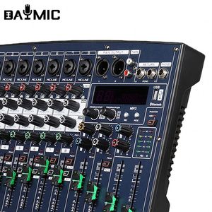 Wholesale OEM Professional 8 Channels Multifunctional Audio Mixer DSP <strong>Record</strong> Console for Stage Performance Dj Singing - Product Image 6