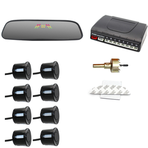 Wholesale <strong>Car</strong> Parking <strong>Sensor</strong> <strong>Mirror</strong> Monitor LCD Display With 8 <strong>Sensors</strong> 22mm Reverse Backup Assistance Radar Parking System - Product Image 1
