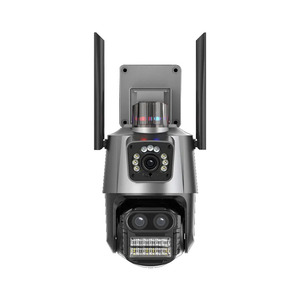 光学变焦9MP三镜头双屏户外自动跟踪安全监控icsee无线摄像头三镜头 - Product Image 1