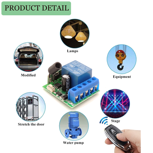 Trasmettitore RF telecomandi 433 Mhz con interruttore di controllo remoto Wireless modulo ricevitore relè DC 12V 1CH - Product Image 3