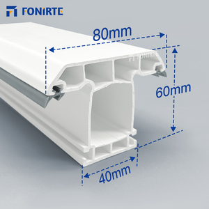 วงกบประตูบานเลื่อนสีโอ๊คเคลือบหน้าต่างโปรไฟล์ upvc - Product Image 1