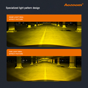 Formül Leopard 5 için Aozoom sis lambası yükseltme sarı sis lambası aksesuarları projektör Lens 3000k 4300k 6000k Led sis lambası - Product Image 3