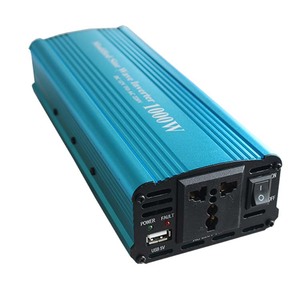 输入DC 12V 24v输出交流110V 220V 600VA 800VA 1000VA带USB充电功能的离网电源汽车逆变器 - Product Image 1