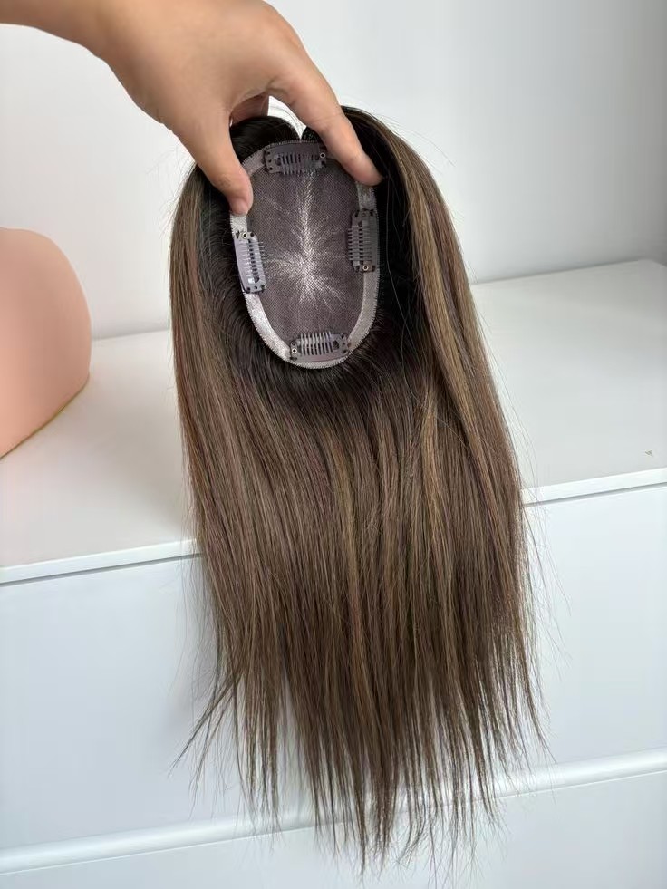 3x5 brown brunette highlights