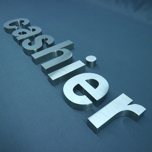 Kelly Logo dinding huruf logam 3D besar kustom tanda 3D kedap air luar ruangan untuk Hotel & Mall Tampilan Iklan & dekorasi - Product Image 2