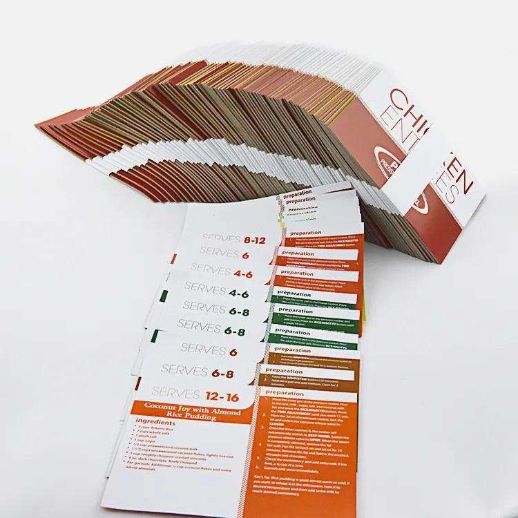 Venta al por mayor de tarjetas de vídeo LCD caseras chinas impresión de catálogos diseño de folletos papel privado personalizado