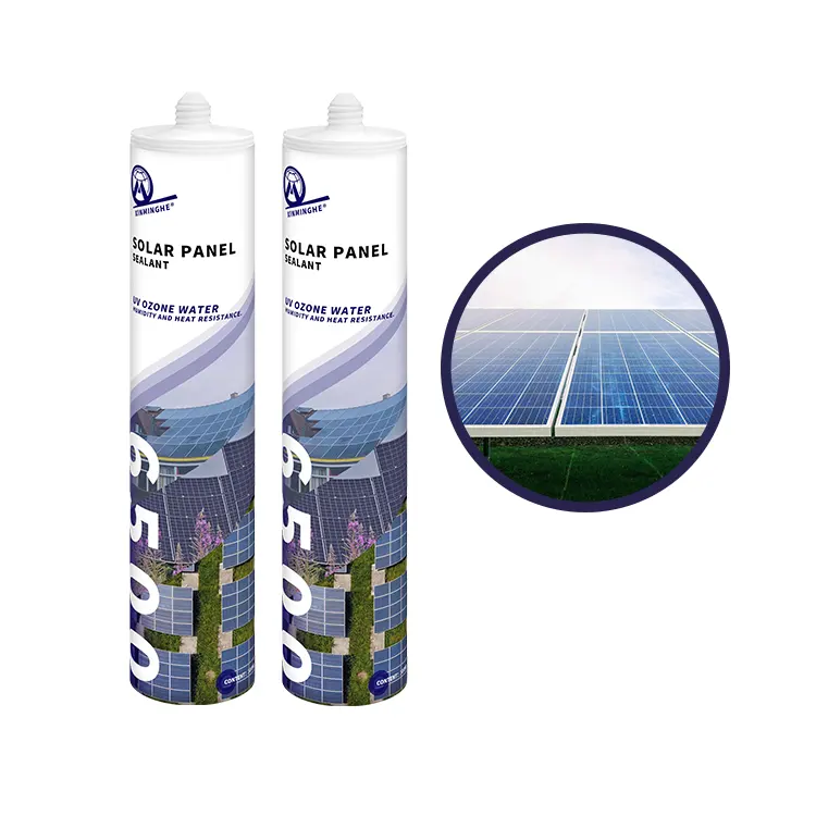 590ml atacado vidro fixação cola painel solar silicone selante salsicha baixo preço resistente às intempéries para venda