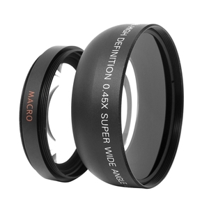 Canon Nikon Sony Pentax 52MMDSLRカメラ用のマクロレンズ交換付きHD52MM0.45x広角レンズ - Product Image 2