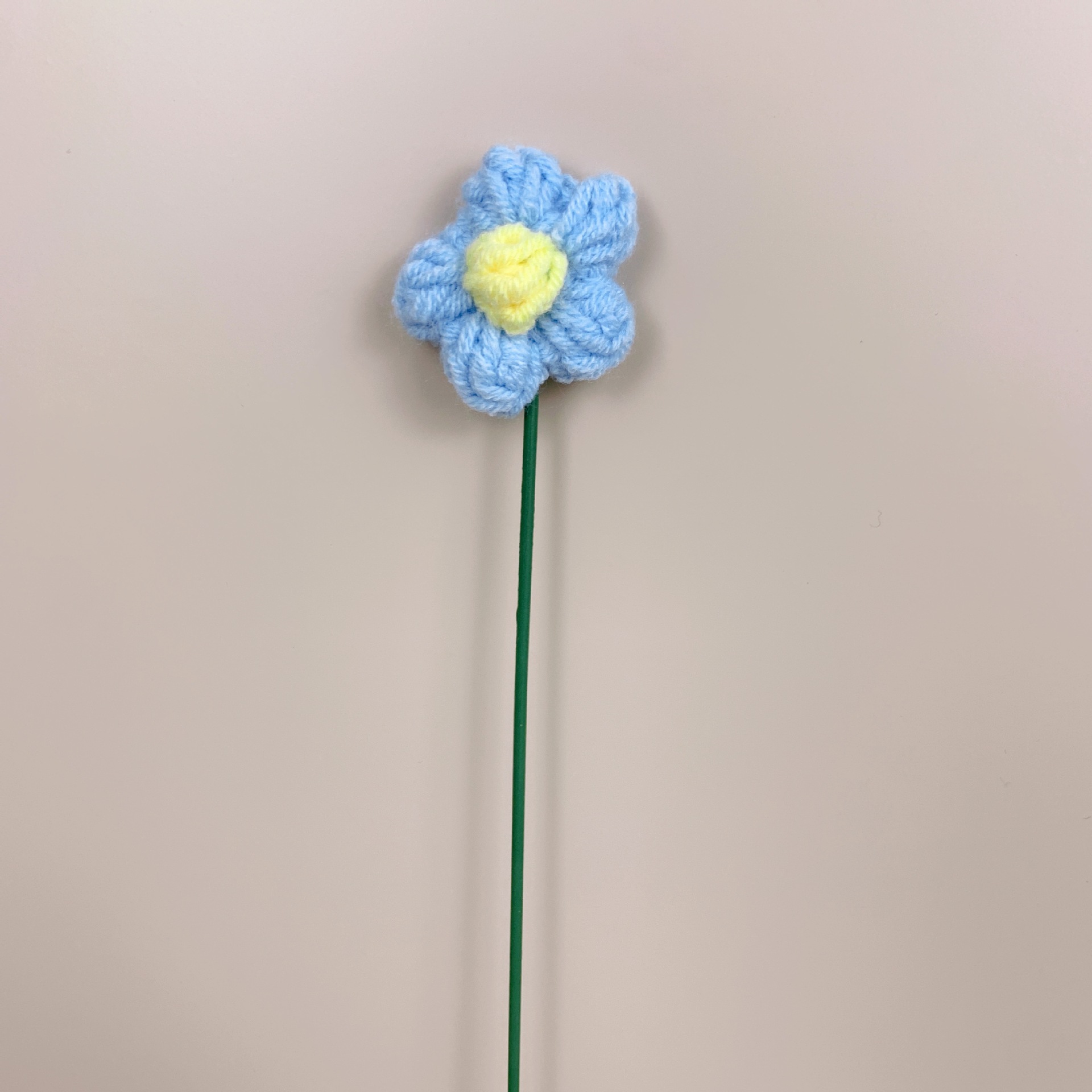 Coeur jaune bleu clair