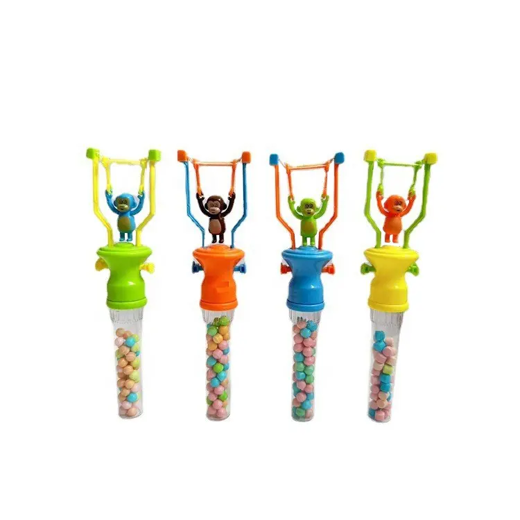 Monkey Candy Toys Shantou Engraçado Swing Monkey Toy Doces Para Crianças Com Tubo De Doces