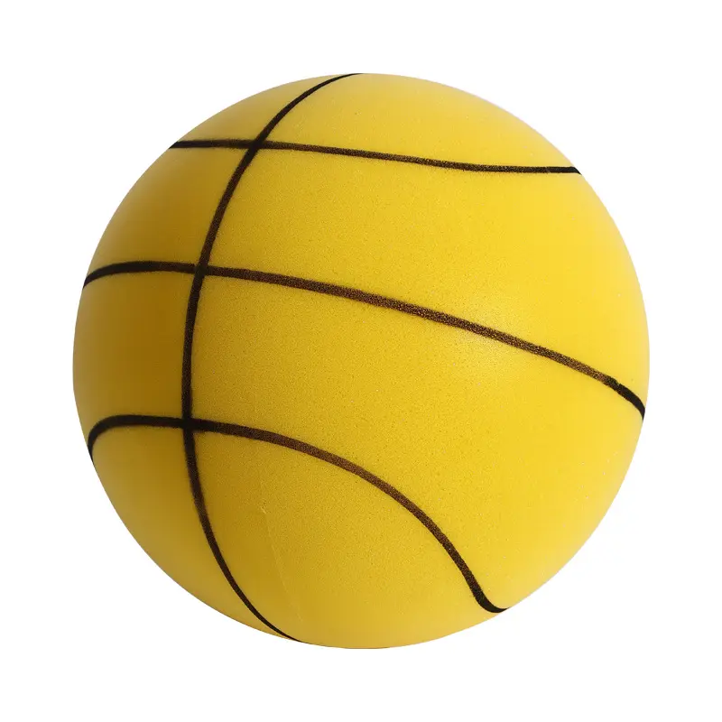 Balle d'entraînement silencieuse d'intérieur de basket-ball 18/21/24CM Baloncesto Silencioso balle anti-stress rebondissante balle silencieuse et muette avec logo personnalisé