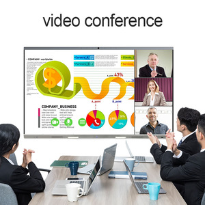 Interactive <span class=keywords><strong>Display</strong></span> Smart WhiteBoard 85/75/65 pollici Touch Screen interattivi a schermo piatto doppio sistema per l'istruzione