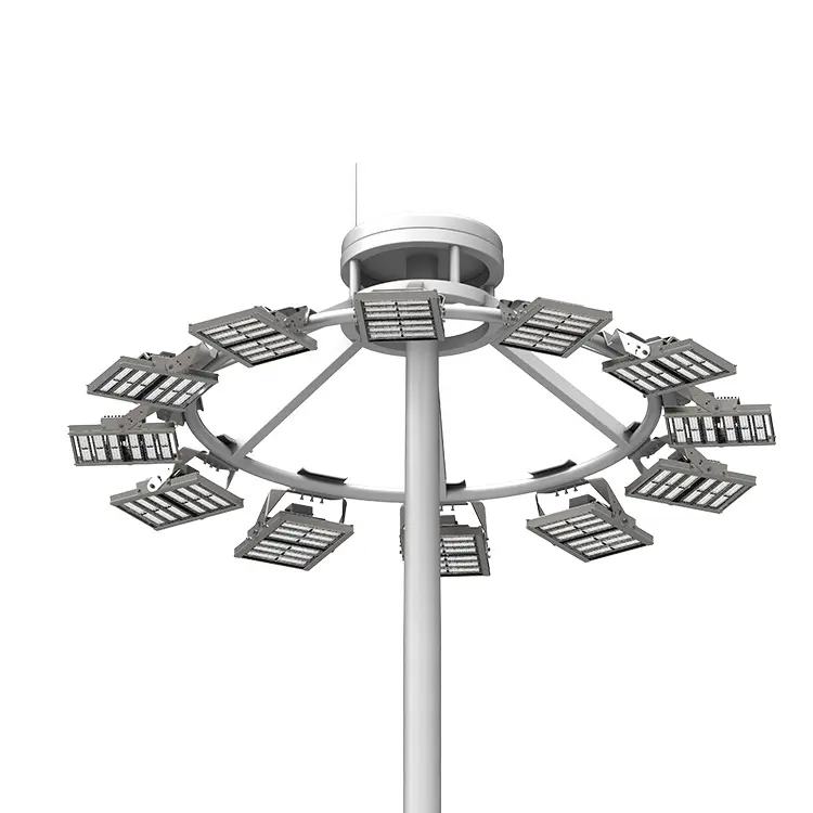 Q235/Q275高品質10m 15m 20m 25m 30m 30m高マストポール調節可能なリフト用スポーツスクエア12m街路灯ポール