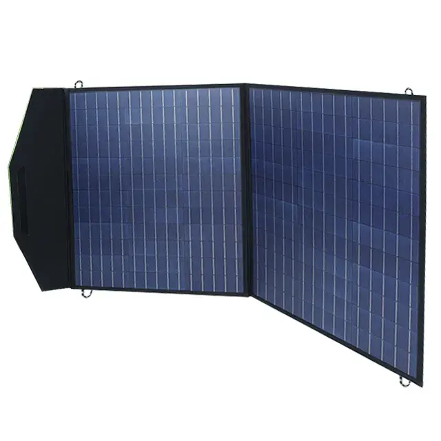 야외 휴대 전화 충전기 휴대용 태양 전지 패널 100W 폴리 실리콘 접는 태양 전지 패널 100W 18V 강력한 휴대용 태양 전지 패널