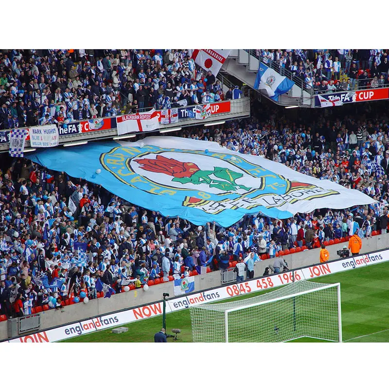 Personalizado Gigante Tifo Fútbol Banner Sublimación Gran Multitud Surfista Fútbol Banner Banderas para Eventos Deportivos