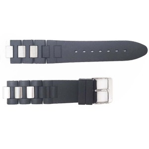 Sản Phẩm Mới Thay Thế Silicone Cao Su Màu Đen 20 Mm Dây Đeo Đồng Hồ Ban Nhạc Cho Xe-Tier Đồng Hồ 21 - Product Image 6