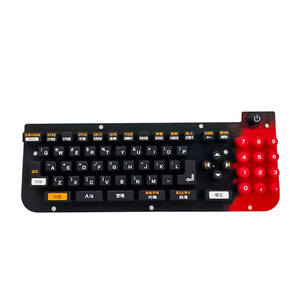 Teclados de ordenador de goma de silicona de suministro de fábrica profesional con tecla de función - Product Image 1