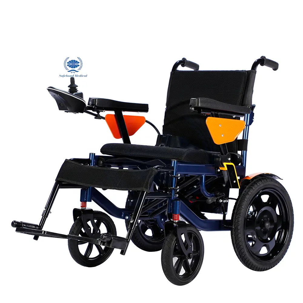 의료 치료 장비 접이식 경량 안정 편안한 휠체어 휴대용 휠체어 장애인 전동 휠체어