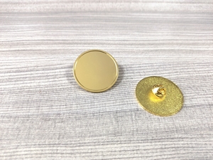 Biểu Tượng Tùy Chỉnh Kim Loại Thăng Hoa Vàng Bạc Vòng Trống Đồng Bằng Ve Áo Pins - Product Image 3