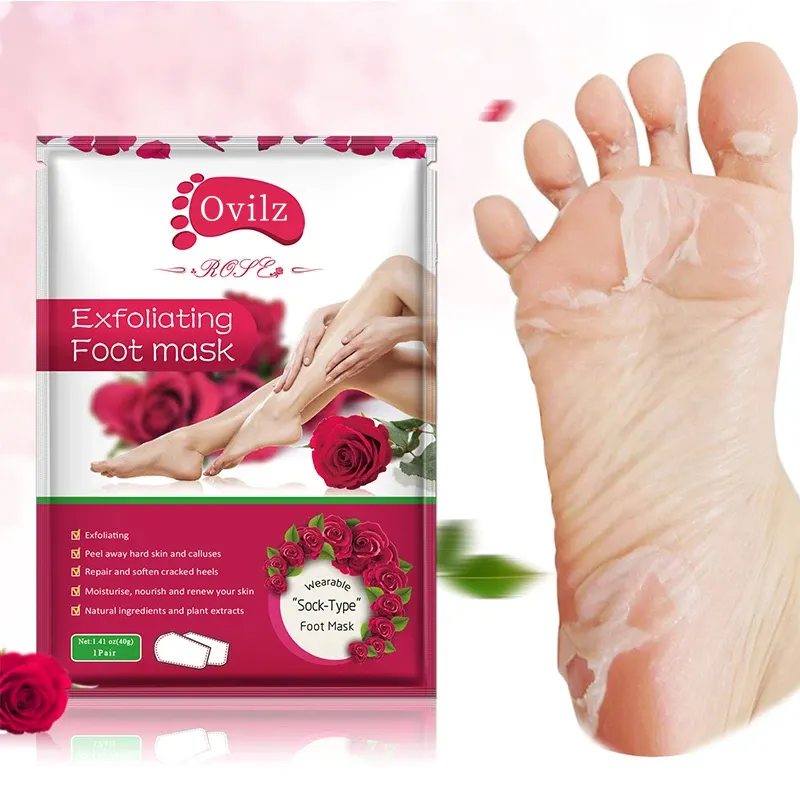 Nieuwkomers Rose Lavendel Voet Massager Exfoliërende Schil Masker Voet Huidverzorging Masker Voedende Anti Gekapte Voet Masker