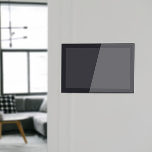 Entrega rápida montaje en pared pantalla táctil de 10,1 pulgadas POE NFC RFID RK3566 Android 11 barra de luz LED Pantalla de reserva tableta de sala de reuniones - Product Image 1