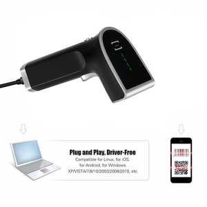 Freisprech-2D-Qr-Barcodeleser Lector De Codigo De Barras USB-Kabel-Barcode-Scanner mit verstellbarem Ständer - Product Image 2