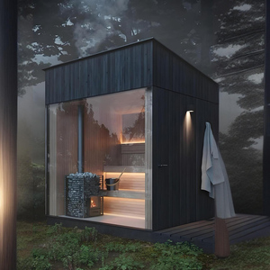 Luxurious square Type Side Door Sauna Rooms Providing <strong>Computer</strong> Control bluetooth Speaker and Lighting <strong>System</strong> and Far Infrared - Product Image 4