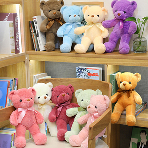 Özel ayı hayvan peluş oyuncaklar toptan ayı Plushie dolması bebek çocuk hediyeler için Juguetes de Stuffed che de oso