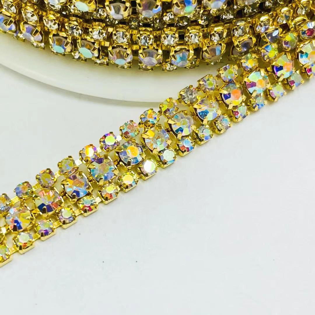 Garra de cobre + base de oro + AB blanco