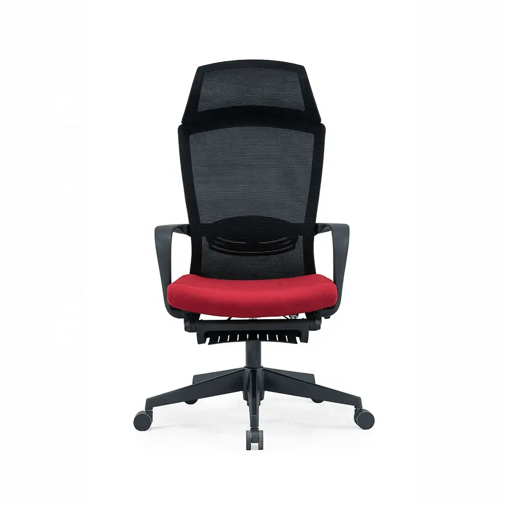Cadeira de escritório ergonômica executiva com braço confortável e luxuosa moderna, apoio ajustável para os pés, malha giratória, suporte para os lombos, atacado