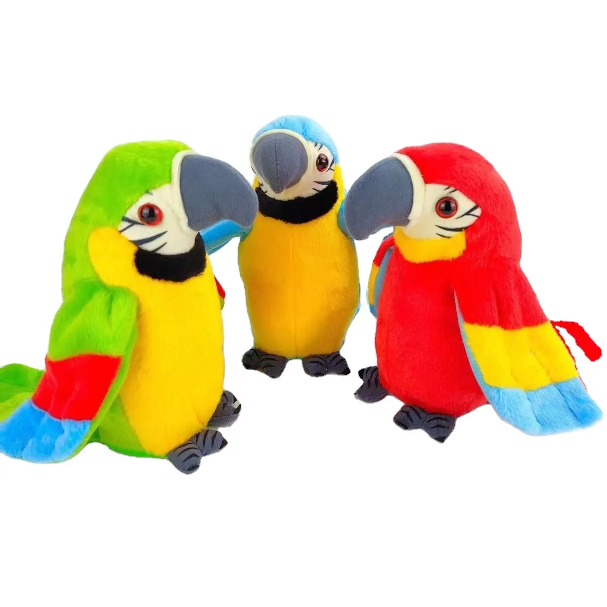 Hot Selling Electric Talking Parrot Plush Toy Cute Speaking Electric Bird Stuffed Plush Toy Birthday Gift